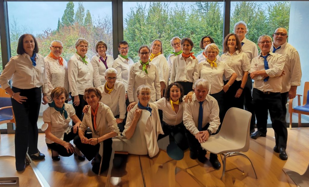 Choristes à l'Ehpad de Malissol